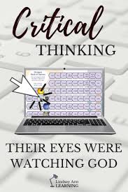Critical Thinking Activity For Their Eyes Were Watching God In 2020 High School English Lesson Plans High School English Lessons Critical Thinking Activities