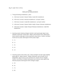 Check spelling or type a new query. Kumpulan Soal Rekam Medis Masnurul
