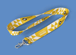 A 3d Generated Perfectly Designed Shoulder Strap Lanyard Mockup To Showcase Sports Branding Or Logo Design These Lanyard Straps Are Mockup Psd Mockup Lanyard