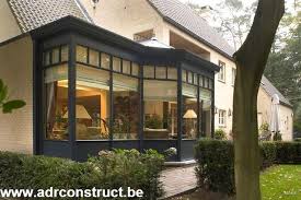 Veranda Steel Look Ral 7m16 Maison Normande Facade Maison Extension Maison