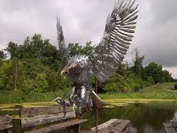 Sheet Metal Eagle Art Google Search Metal Yard Art Eagle Metal Wall Art Metal Art