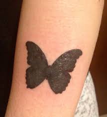 Tattoo Done By Keo Windsor Ontario Canada The Black Butterfly Symbolizes The Loss Of My C Black Butterfly Tattoo Butterfly Tattoo Butterfly Tattoo Cover Up
