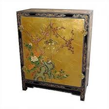 Shop our best selection of accent cabinets & decorative chests & cabinets to reflect your style and inspire your home. Oriental Accent Cabinet Gold Leaf Black Lacquer Storage Chest Asian Furniture Orientalfurniture Asian Oriental Furniture Asian Furniture Asian Cabinet