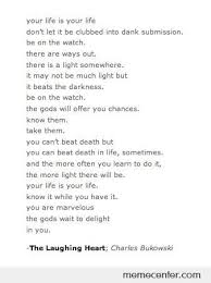 My Favorite Bukowski Poem Bukowski Cool Words Words