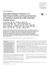 Association Between Treatment At A High Volume Facility And