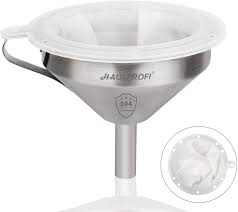 5 out of 5 stars (24) 24 reviews $ 74.46.these canning funnel and fine mesh sieve made of high quality food grade stainless steel,durable and will not rust,long time to use,dishwasher safe stainless steel strainers with small and tight weave. Buy Hausprofi Stainless Steel Funnel 13cm 304 Stainless Steel Kitchen Funnel With 200 Mesh Food Filter Strainer For Transferring Liquids Oil Making Jam 5 Inch Online In Germany B07wpbd5pq