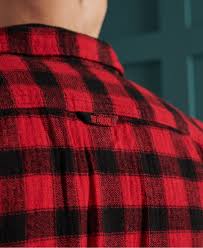 Matière espagnole, tissage français et confection portugaise : Superdry Chemise En Flanelle Buffalo Chemises Pour Homme