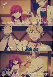 No Matter What Problems You Have There S Always Someone Who Will Make You Smile Anime Magi Anime Magi Magi Adventures Of Sinbad Anime