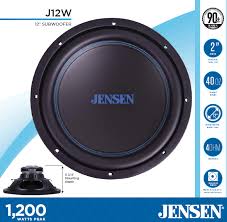 November 10th, 2020 at 02:08 pm. Jensen J12w 12 Inch Subwoofer 1 200 Watts Peak Power Polypropylene Woofer Cone Reinforced Stamped Steel Basket 40oz Magnet Walmart Com Walmart Com