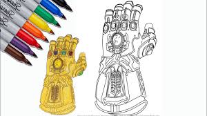 Great for group projects or for those looking for greater challenge. Infinity Gauntlet How To Color Infinity Gauntlet Coloring Pages Sailany Coloring Kids Youtube