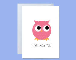 Once it's folded, the thank you note for teacher appreciation is 5″ wide by 7″ tall so it can fit in a standard a7 envelope. Owl Miss You Etsy