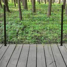 6 Foot Black Chain Link Fence Gate Forgeright Deco Grid 4 Ft X 6 Ft Steel Black Fence Panel 862217 The Home Depot Steel Fence Fence Planning Dog Fence