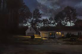 Stan smith also appearing : American Suburbs At Night Oil Paintings By Alberto Ortega