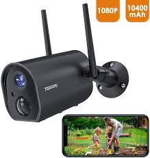 Topcony Camera Surveillance Exterieure Wifi Batterie Rechargeable Camera 1080 Hd Camera Ip Sans Fil Camera Surveillance Camera Ip Camera Surveillance Wifi
