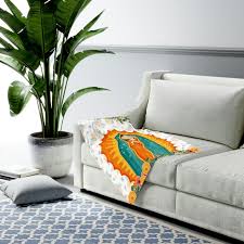 Lady of Guadalupe Baby Blanket Catholic Baptism Virgen Guadalupe Blanket  Catholic Baby Catholic Mom Gift L Catholic Kid God Parent