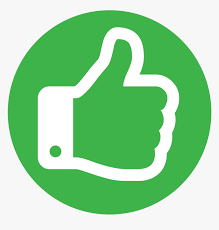 Green Thumbs Up Png Black And White Stock - Thumbs Up Icon Circle ...