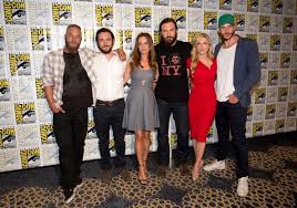 She's a tremendous writer and director. Jessalyn Gilsig Katheryn Winnick Travis Fimmel Gustaf Skarsgard Clive Standen George Blagden Jessalyn Gilsig And Travis Fimmel Photos Vikings At Comic Con Zimbio