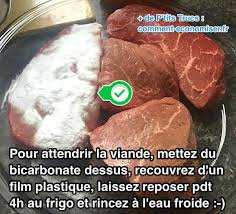 L Astuce De Chef Pour Attendrir Votre Viande Facilement Avec Du Bicarbonate Viande Trucs Et Astuces Cuisine Astuce De Chef
