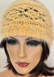 Hand Knits 2 Love Headband Headwrap Bandana Ombré Yellow Daisies Designer  Lace Hats