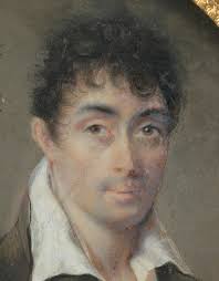Vincent Bertrand (b.1770) "Portrait of an artist (?)" important miniature  (m)