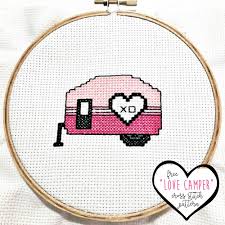Collection by sharon g • last updated 3 weeks ago. Free Cross Stitch Pattern Love Camper
