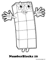 Primary, secondary, and tertiary colors. Numberblocks 10 Ten Coloring Pages Printable