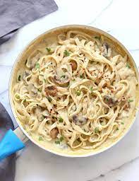 Vegan Fettuccine Alfredo With Mushrooms Nut Free Vegan Richa Recipe Vegan Fettuccine Alfredo Vegan Pasta Recipes Vegan Recipes