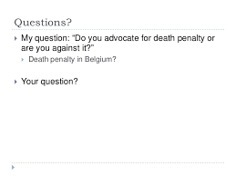 Presentation Death Penalty English