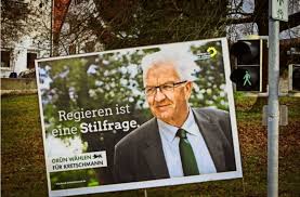Hier gewinnt der grüne winfried kretschmann laut umfragen noch wähler dazu. Plakate Zur Landtagswahl In Stuttgart Es Wird Geklotzt Und Nicht Gekleckert Stuttgart Stuttgarter Zeitung