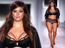 Size 16 model Ashley Graham stuns on the catwalk in lace lingerie - Mirror  Online