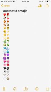 Aesthetic Emojis In 2020 Emoji For Instagram Instagram Emoji Emoji Combinations