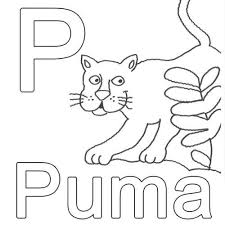 Kostenlose Malvorlage Buchstaben Lernen Kostenlose Malvorlage P Wie Puma Zum Ausmalen Buchstaben Lernen Abc Lernen Ausmalen