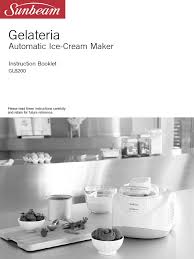 Maybe you would like to learn more about one of these? Sunbeam Gelateria Instructions Ice Cream Custard