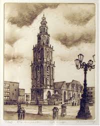 Martinitoren Groningen Ets Wieringa Groningen Geschiedenis Stad