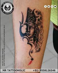 Mahadev Shiva Harhar Mahadev Tattoo Half Triahul Half Shiva Tattoo Design Shiva Tattoo Design Tattoos Body Art Tattoos