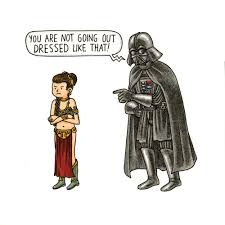 Look If Darth Vader Had To Raise Princess Leia Darth Vader And Son Star Wars Humor Vader And Son