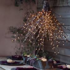 Twig Lights In Outdoor Living Garden Decor Lighting At Terrain With Images Twig Lights Twig Chandelier Christmas Decorations