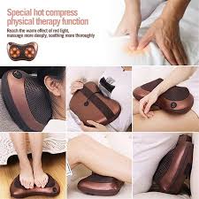 Ergonomic Design Safe Portable Car Pillow Massager With Overheat Protection Black Ergonomics Design Ergonomics Design