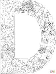 Letter D With Plants Coloring Page Free Printable Coloring Pages Letter A Coloring Pages Free Printable Coloring Pages Coloring Letters