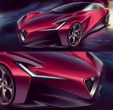 An Alfa Romeo Sketch Cardesign Cardesignsketch Automotivedesign Carsketch Automotive Transportationdesign Alfarome Futuristic Cars Car Design Alfa Romeo
