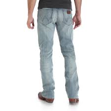 Wrangler Mens Retro Slim Fit Bootcut Jeans Br Wash