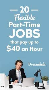 20 Flexible Part Time Jobs That Pay 40 An Hour Dreamshala Part Time Jobs Online Jobs From Home Importance Of Time Management