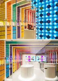 3 000 Coffee Capsules With Programmable Led Lights Have Been Used To Create This Retail Facade Retail Facade Retail Store Interior Design Store Design Interior