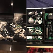 Check spelling or type a new query. Dumped Out My Cable Drawer Gathered All My Cables From Around The House And Went Through Them Then I Made Organizers Out Of A Big Cardboard Box And Paper Mache D And Painted