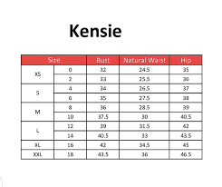 Kensie Clothing Size Chart Kensie Clothing Size Chart