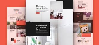Download A Free Refreshing Interior Design Layout Pack For Divi Interior Design Layout Web Design Freebies Layout Design