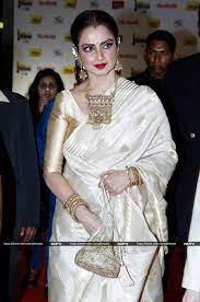 Galaxy Of Stars At South Indian Filmfare Awards Ndtv Rekha Saree Saree Look Bollywood Designer Sarees