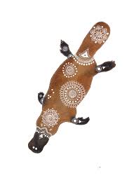 Brown Black Platypus Archival Art Print Animal Illustration Art Australian Native Animals Australian Art