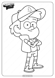 Simply do online coloring for soos gravity falls coloring page directly from your gadget, support for ipad, android tab or using our web feature. Printable Disney Gravity Falls Dipper Coloring Page