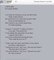 George Herbert Love Iii Old Poetry Poetry Books Words